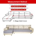 thumbnail image 6 of 2pcs Stretch Sectional Couch Covers 3 Seater+3 Seater L Shape Sofa Covers Corner Sofa Slipcover, 6 of 7