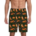 thumbnail image 3 of Lsque Cute Little Foxes Mens Sleep Pajama Shorts,Short Pajama Pants, Cotton Ultra-Soft Knit-Small, 3 of 9