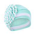 thumbnail image 2 of KIHOUT Beanies Hats Women India Hat Patchwork Braid Muslim Ruffle Chemo Hat Beanie Wrap Cap, 2 of 2