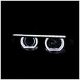 thumbnail image 3 of BMW E38 7-Series 740i 740i Black Clear Dual Halo LED DRL Projector Headlights, 3 of 4