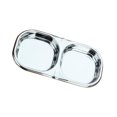 thumbnail image 4 of KAKOWELY 3pcs Stainless Steel Dip Dish Practical Hot Pot Dipping Bowl Dish Sub-Grid Seasoning Dish Saucer Condiment Plate,8.19"X3.19"X1.57", 4 of 5