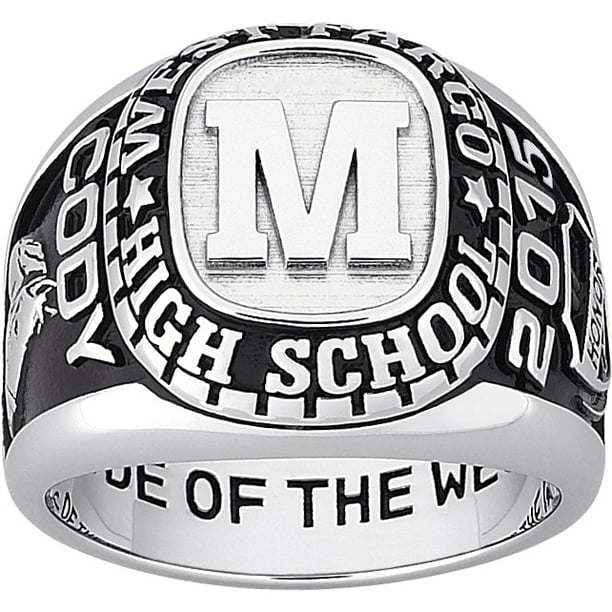 I and my hubby are talking aboiut getting cheaper rings. personalized men s sterling silver initial class ring
