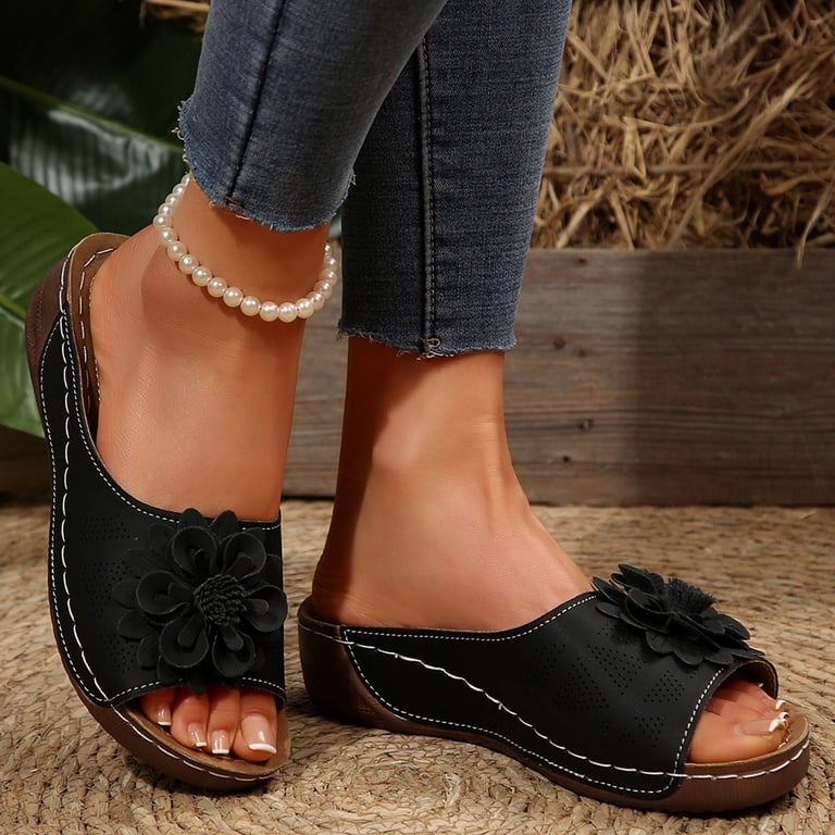 Womens Orthotic Slides Sandals Arch Support Slip On Yoga Mat Cushion Comfort Womens Orthotic Slides Ladies Lightweight Athletic Yoga Mat  main image 4