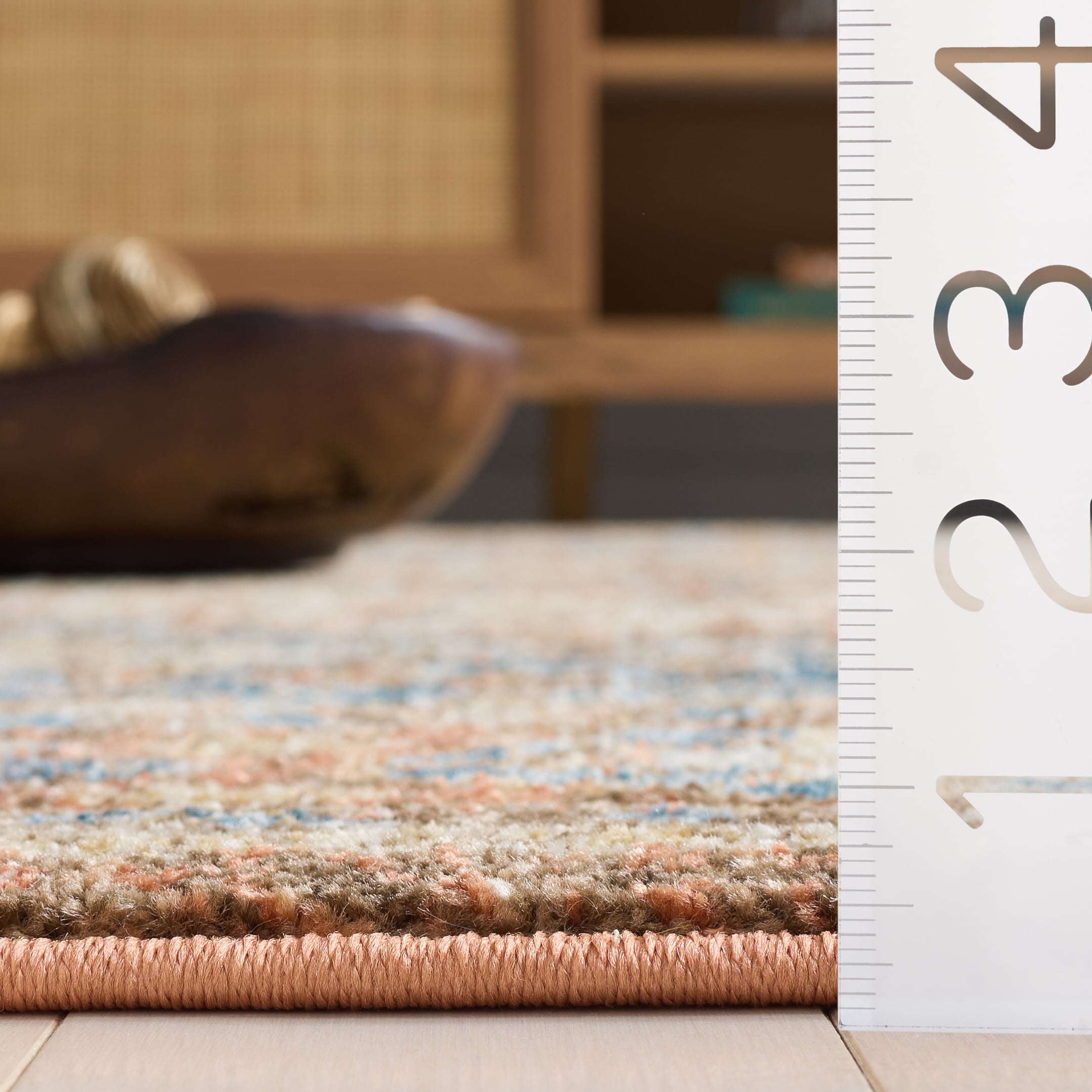 SAFAVIEH Bijar Rhona Oriental Runner Rug, Brown/Rust, 2'3" x 8'