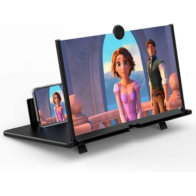 16" Screen Magnifier for Cell Phone - 3D HD Magnifying Projector Screen Enlarger Expanders for Movies, Videos and Gaming Smartphones
