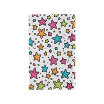 Yayeee Blank Wall Plate Cover 1-Gang 4.5"x2.7" Home Unused Decorative Outlet, White Stars