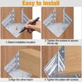 thumbnail image 3 of Attaches Hurricane pour Rafters 24 Pack, Sangles de Toit Hurricane de 18 Niveaux pour Abri, Attaches Rafter Galvanisées Robustes, Clips en Bois Hurricane, 3 of 6