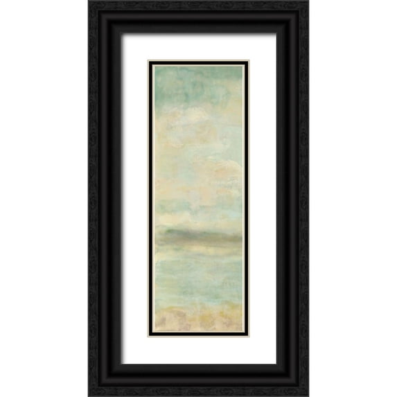 Shanti, Shima 13x32 Black Ornate Wood Framed with Double Matting Museum Art Print Titled - Serenity I