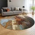 thumbnail image 6 of Addison Rugs Mayfield Premium Machine Washable Transitional Abstract Paprika Round Rug, 8' x 8', 6 of 6