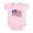 Petal Pink, variant on CafePress - American Flag Waving Distressed Infant Bodysuit - Baby Light Bodysuit, Size Newborn - 24 Months