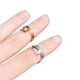 thumbnail image 2 of Anillo De Ganchillo Guía de hilo ajustable hecha a mano con lazo de ganchillo para tejer a mano (plata) Ndcxsfigh  Libre de BPA, 2 of 8