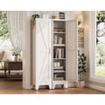 thumbnail image 3 of 67“H Narrow Pantry Cabinet,Tall Skinny Pantry Storage Cabinet with Adjustable Shelves,Metal Narrow Kitchen Storage Cabinet,Slim and Thin Pantry Cabinets for Living Room Dining Room, White, 3 of 9