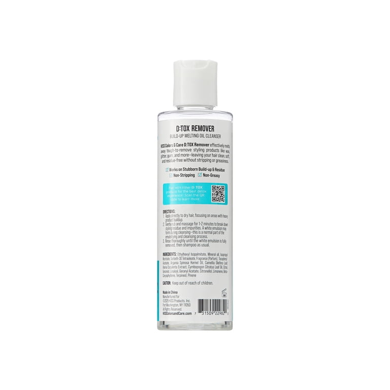 KISS Colors & Care D:TOX Hair Detox Remover, Build-Up Melting Oil