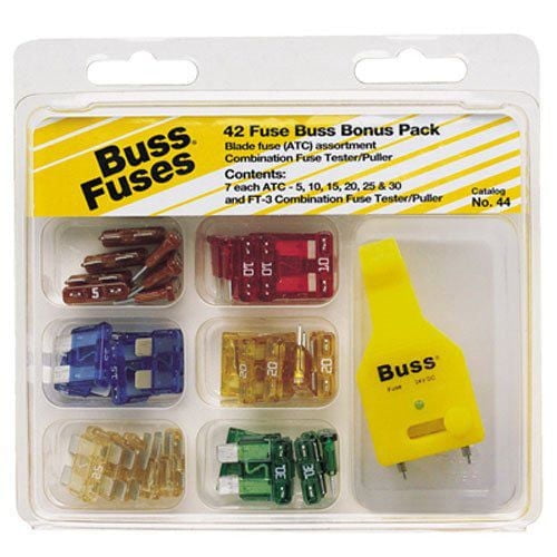 Lot de fusibles ATC n° 44 Cooper Bussmann en prime 43 morceaux