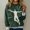 Green, variant on NTACZA Graphic Womens Oversized Sweater Crewneck Black Loose Fitting Sweaters Stretch Knitted Sweatshirt Women's Jumper L