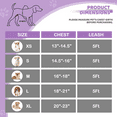 thumbnail image 2 of Magshion No Pull Dog Harness with Leash, No Choke Reflective Pet Vest Adjustable Breathable Mesh Harnesses Dogs Walking, Purple XS, 2 of 10