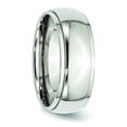 thumbnail image 4 of Stainless Steel Ridged Edge 8mm Polished Band Size 8, 4 of 6