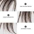 thumbnail image 5 of WHAMVOX  Air Bangs Wig Fringe Extensions Miss Woman Tassel Clip Hair Strands 20x7cm, 5 of 8