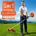 thumbnail image 3 of Floseru 2026 New Gas Weed Wacker - 52cc 2-Stroke 5 in 1 Multi-Functional Lawn Mower Hedge Trimmer Pruners Gas Powered Brush Cutter, Handheld Weed Eater for Garden and Yard Lawn, 3 of 12