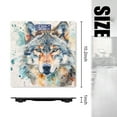 thumbnail image 2 of High Precision Body Weight Scale Smart Bathroom Scales with Large LCD Display(400lbs),Decorative for Bedroom-Watercolor Wolf Face On White Background Splashes Of Color Around The Edges, 2 of 4
