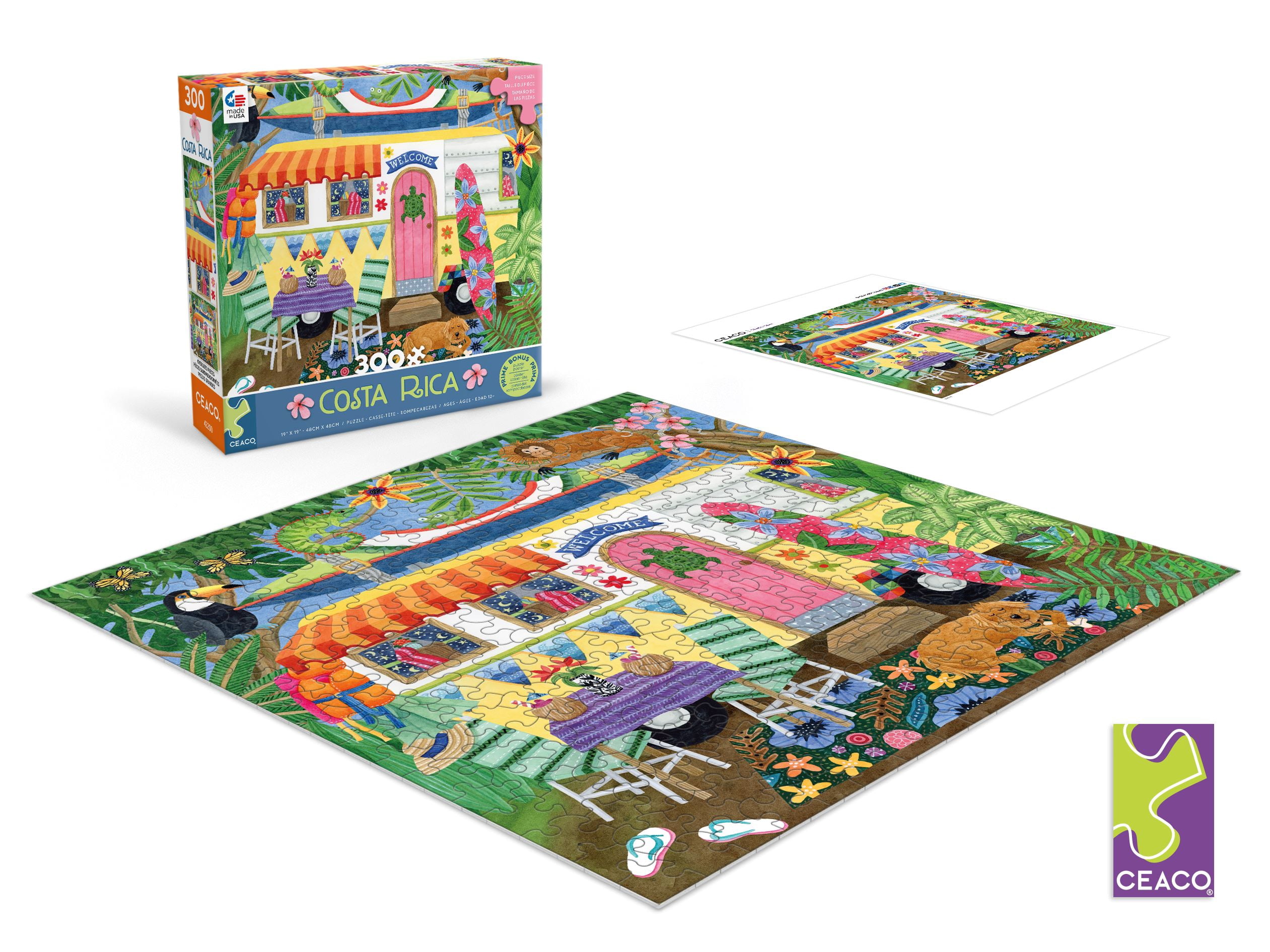 Ceaco Costa Rica Stephanie Peterson Jones 300 Piece Interlocking Jigsaw Puzzle