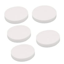 Unique Bargains 5 Pcs Round Shaped Sponge Powder Puff Facial Face Pad Makeup Tool Women Lady Beige
