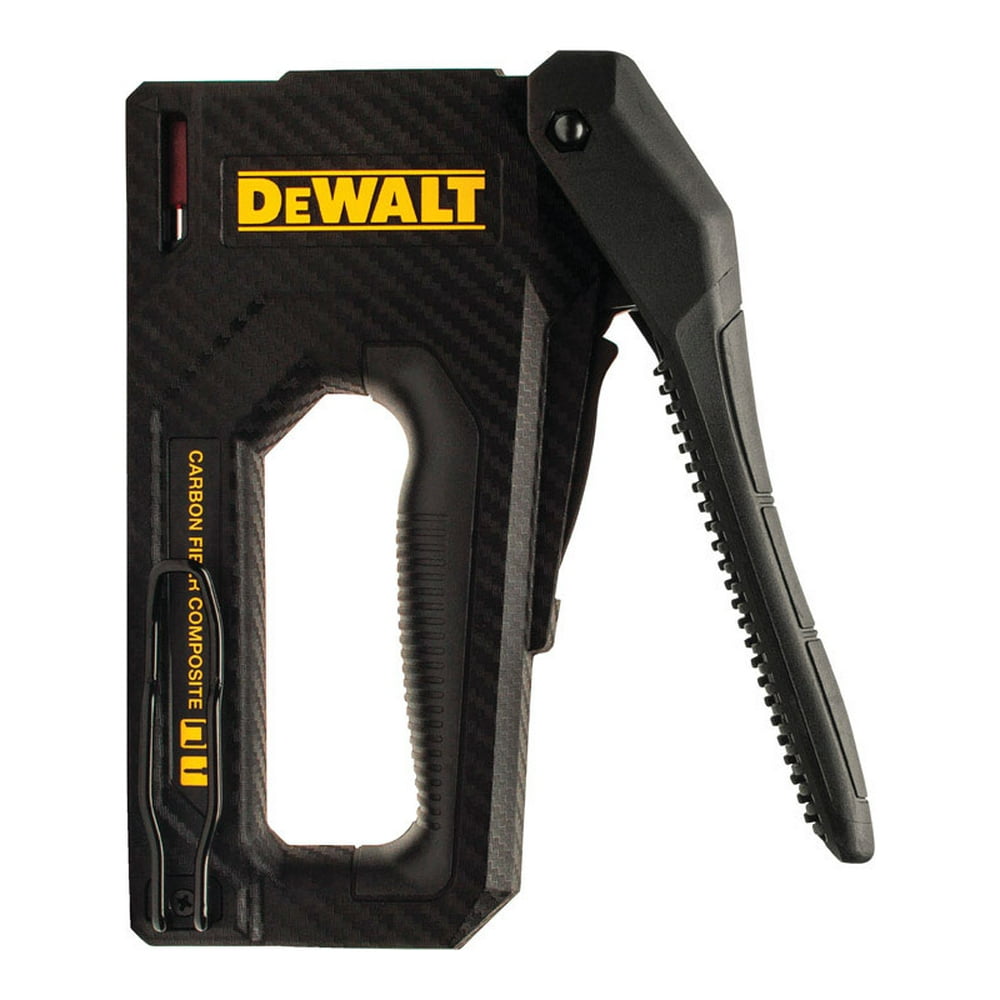 DeWalt 18 Ga. Carbon Fiber Composite Staple Gun Yellow/Black Walmart