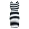 thumbnail image 5 of Daqian Maternity Dresses Women Mom Pregnant Nursing Baby Vest Striped Sleeveless Dress Clothes Plus Size Maternity Clothes on Navy M(M), 5 of 9