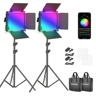  Neewer 2 Pack Dimmable 5600K USB LED Video Light with 433HZ  Remote Control and Color Filters for Tabletop/Low-Angle Shooting,  Zoom/Video Conference Lighting/Game Streaming/ Photography :  Electronics