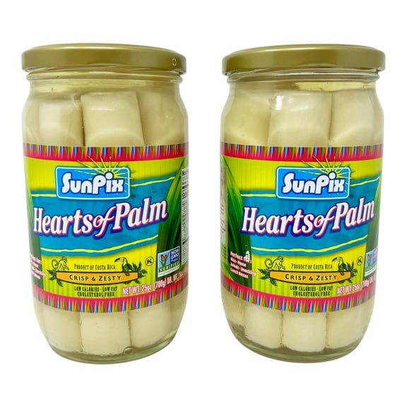 SunPix Hearts of Palm 25oz - Crisp & Zesty, Product of Costa Rica (2-Pack)