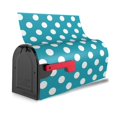 thumbnail image 3 of Goofa Sky Blue And White Polka Dot Pattern Mailbox Cover, Mailbox Decoration with Magnetic Strips for Standard and Large Mailboxes, Easy Installation, Durable and UV-Resistant-21x18 in, 3 of 8