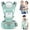 Green, variant on MOONORAH Baby Carrier with Hip Seat, Ergonomic M Position 6 in 1 Baby Wraps Carrier Adjustable Holder Newborn to Toddler with Head Support and Breathable Mesh Blue