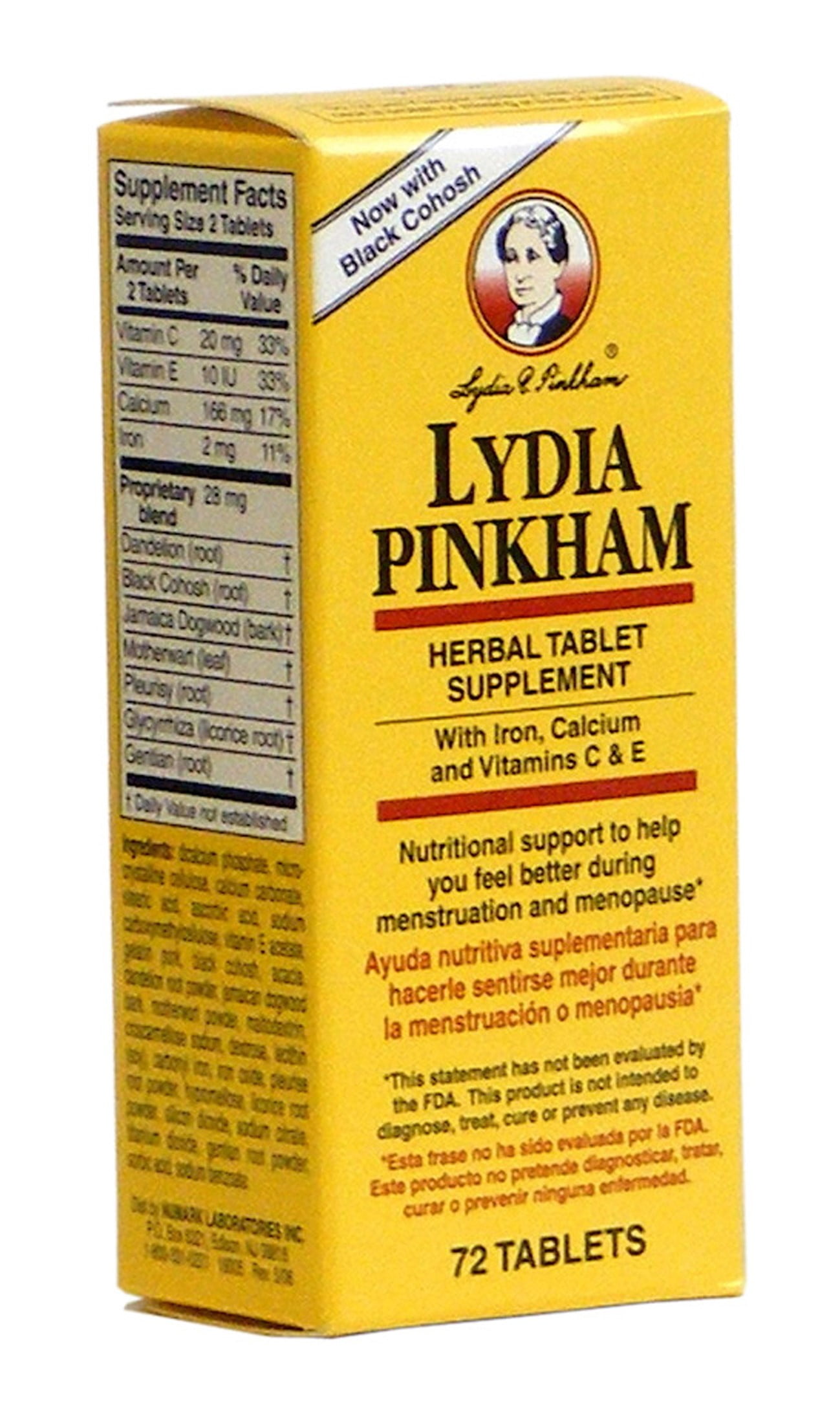 Lydia Pinkham Herbal Supplement Tablet, 150 Ct - Walmart.com