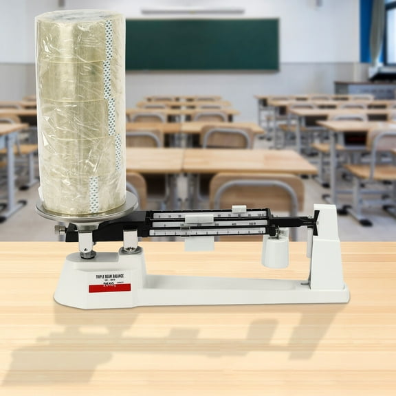 Denest Lab Triple Beam Balance Scale 2610G x 0.1g Stainless Steel Retro Lightweight