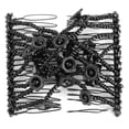 thumbnail image 2 of Peinado de fiesta para mujer, doble diapositiva, cuentas de flores elásticas, Clip, peine Hiar Cip negro, 2 of 11