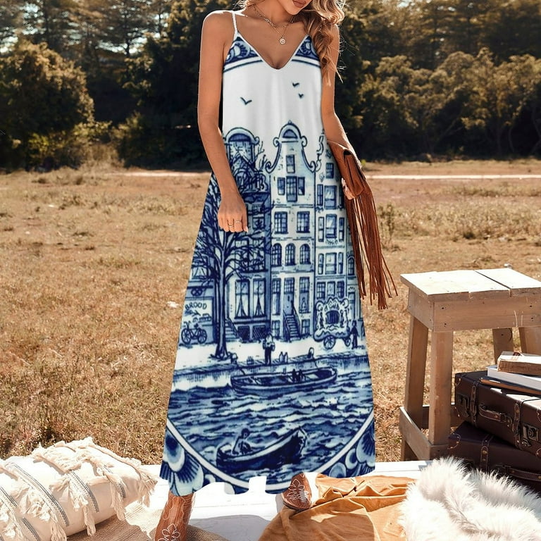 knee length dresses for ladies Margot Dress in Dutch Floral – Louise New York