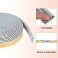 thumbnail image 3 of 49 Ft Weather Stripping Seal Strip for Doors/Window, 5/16 Inch x 3/8 Inch D Type Foam Sealing Tape Grey, 3 of 7