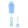 Andoer Long Handle Silicone Bottle Brush360 Degree Cleaning for Baby Milk Bottles