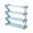 Blue Color, variant on WINDLAND Multi Tiers Storage Solution for Heels Sneakers Space Saving Z Shaped Shoes Rack for Home Bedroom Dormitory