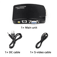 thumbnail image 4 of Adaptador convertidor de S-Video AV a VGA, compuesto RCA AV CVBS, entrada VGA, salida 1080P para TV a PC, monitor HDTV, 4 of 6
