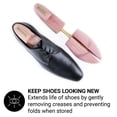 thumbnail image 2 of FootFitter Wide Heel Split Toe Cedar Shoe Trees for Men, 2-Pack, 2 of 7