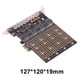 thumbnail image 2 of SA3034M NVME M.2 a PCI-E 1x Tarjeta de expansión PC de escritorio 2230/2242/2260/2280 Parte, 2 of 6