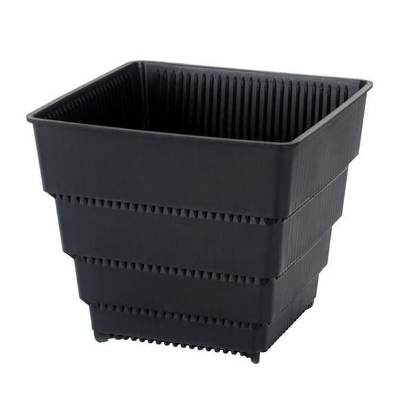 EXHUMKY Square Planter Pot Flowerpots For Plants Plant Growing Black Plastic 1Pc