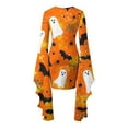 thumbnail image 5 of Fewfanhot Robes d'Halloween pour Femmes, Robe Décontractée à Col Rond avec Imprimés Effrayants et Style Asymétrique, Robe à Enfiler Patchwork, 5 of 5