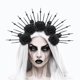thumbnail image 4 of Diadema De Halloween Diademas De Rosas Negras Para Mujer Diadema Gótica Accesorios De Halloween Para Halloween Cosplay Fiesta Día De Los Muertos Tocado Para Mujer Niñas Decoración, 4 of 6