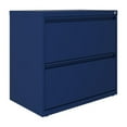 thumbnail image 2 of Home Square 2 Drawer Metal Lateral 101 Filing Cabinet Set in Navy (Set of 2), 2 of 5