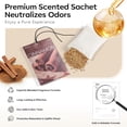 thumbnail image 4 of 20 Packs Cinnamon Scented Sachets, Warm Spicy Air Freshener Bags for Closet, Drawer, Kitchen & Car Odor Eliminator, Home Fragrance Potpourri Sachets, 4 of 4
