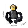 thumbnail image 2 of Indestructible Large Dog Toy for Aggressive Chewers, Stuffed Chimpanzee Chew Toy with Built-In Sound, Durable Polyester Dog Toy for Boredom and Anxiety Relief, 28x15x30cm, 2 of 5