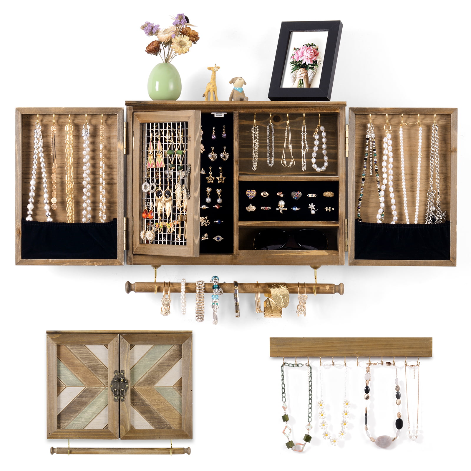 Upcycled Toy Hanging Jewelry Organizers