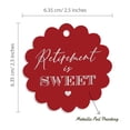 thumbnail image 6 of Inkdotpot Pack Of 100 Real Silver Foil Paper Tags Retirement Is Sweet Text Favor Hang Tags, 6 of 6